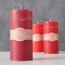 BOLTZE Boltze Pillar Candle Red Assorted