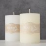 BOLTZE Boltze Pillar Candle White Assorted