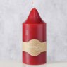 BOLTZE Boltze Church Pillar Candle Red