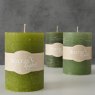 BOLTZE Boltze Pillar Candle Green Assorted