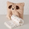 BOLTZE Boltze Noah Dog Pillow Brown