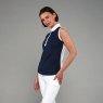 Toggi Toggi Haymarket Sleeveless Polo Shirt Navy/White