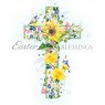 CARD EASTER FLORAL CROSS 39