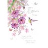 CARD MOTHERS DAY HUMMINGBIRD FLORAL