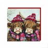 XMAS CARD 6PK HIGHLAND FRIENDS