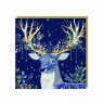 XMAS CARD 6PK GLISTENING STAG