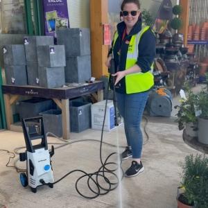 Introducing the Jefferson compact pressure washer! 💧Lightweight and easy to move 💧Compact desig...